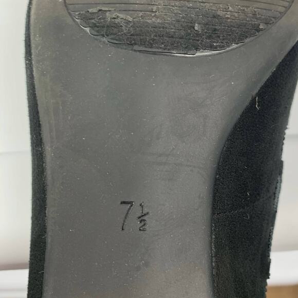 Kelly & Katie Heels Suede Ribbon Bow Pointed Toe - Picture 10 of 10